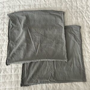 Excellent Condition! IKEA Set of Gray Pillow Covers 20x20